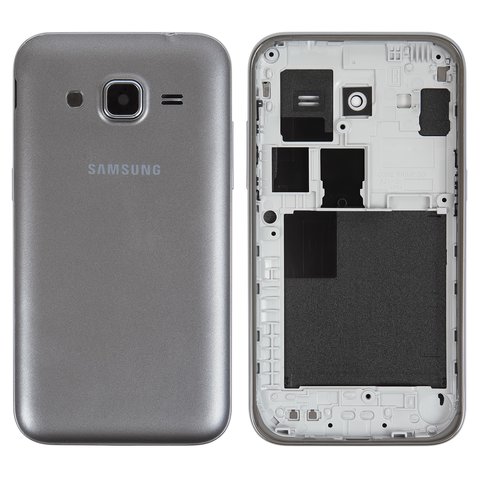 Корпус для Samsung G360H DS Galaxy Core Prime, G360M DS Galaxy Core Prime 4G LTE, High Copy, сріблястий, dual SIM