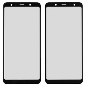 Стекло корпуса для Samsung A750 Galaxy A7 2018 , черное