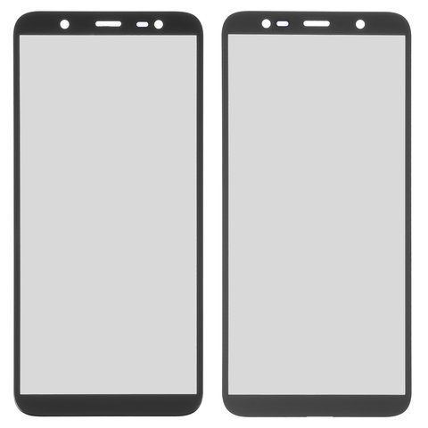 Скло корпуса для Samsung J800 Galaxy J8, J810 Galaxy J8 2018 , чорне