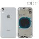 Корпус для iPhone XR, білий, з тримачем SIM-карти, з боковими кнопками