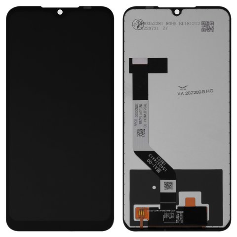 Дисплей для Xiaomi Redmi Note 7, Redmi Note 7 Pro, черный, без рамки, Сopy, с широким ободком, In Cell, M1901F7G, M1901F7H, M1901F7I