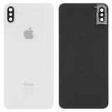 Задня панель корпуса для iPhone XS Max, біла, із склом камери, small hole