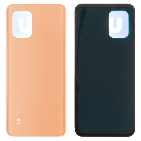 Задняя панель корпуса для Xiaomi Mi 10 Lite, Mi 10 Youth 5G, оранжевая, Orange Peach, M2002J9G