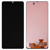 Дисплей для Samsung A315 Galaxy A31, чорний, без рамки, Оригінал (переклеєне скло)