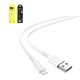 USB кабель Hoco X62, USB тип-A, Lightning, 100 см, 2,4 А, белый, #6931474748690