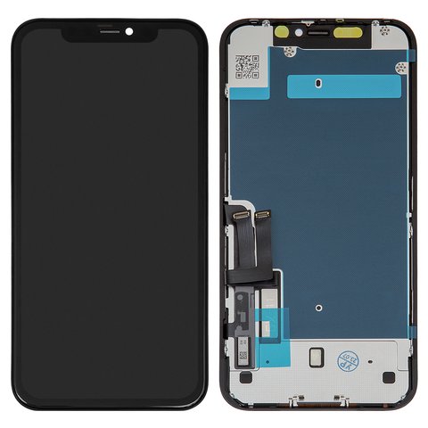 Дисплей для iPhone 11, чорний, з рамкою, Copy, TFT , GX