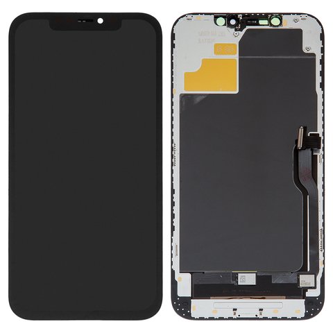 Дисплей для iPhone 12 Pro Max, чорний, з рамкою, Copy, TFT , ZY