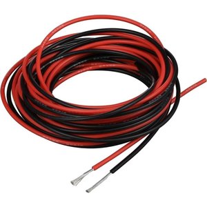 Провід в силіконовій ізоляції 22AWG, 0,34 мм², 1 м, червоний, UL3135