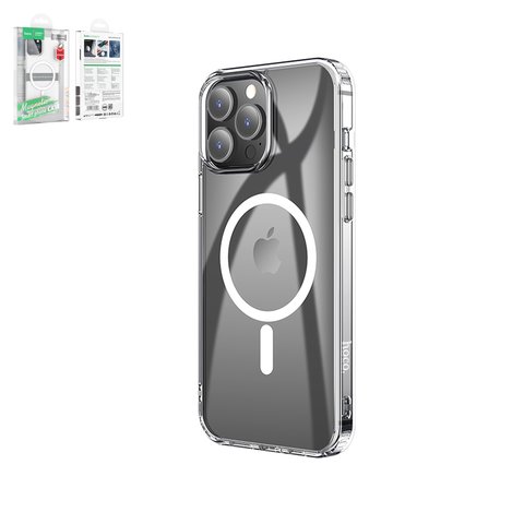 Чехол Hoco Magnetic airbag series для iPhone 13 Pro Max, ударопрочный, прозрачный, магнитный, пластик, MagSafe, #6931474756220