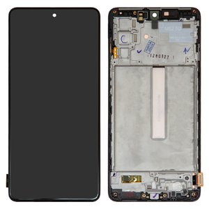 Дисплей для Samsung M526 Galaxy M52, черный, с рамкой, Original PRC 