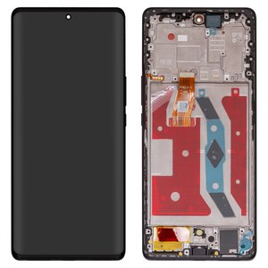 Дисплей для Huawei Honor Magic 5 Lite, чорний, з рамкою, Original PRC , RMO NX1, RMO NX3