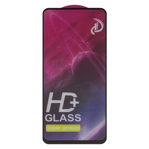 Защитное стекло All Spares для OnePlus Nord N100; Oppo A54 4G, A55 4G, совместимо с чехлом, Full Glue, черный, cлой клея нанесен по всей поверхности