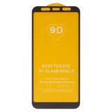 Защитное стекло для Samsung A730 Galaxy A8+ (2018), совместимо с чехлом, Full Glue, (без упаковки), черный