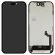 Дисплей для iPhone 15, черный, с рамкой, High Copy, (OLED), GX OEM hard