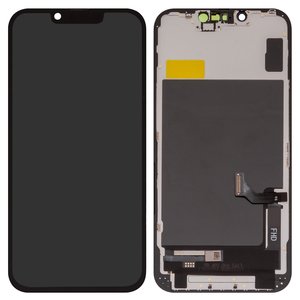 Дисплей для iPhone 14, черный, с рамкой, Copy, TFT , ZY, LTPS FHD