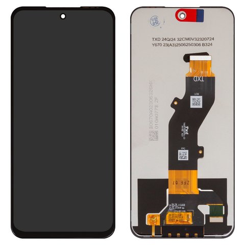 Дисплей для Tecno Spark 30C, черный, без рамки, Box , kl5, kl5n