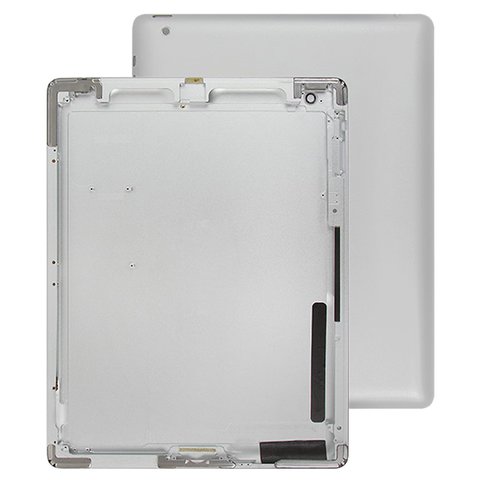 Housing Back Cover compatible with iPad 2, silver, version Wi Fi  