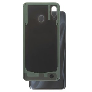 Panel trasero de carcasa puede usarse con Samsung A305F DS Galaxy A30, negra