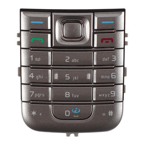 Teclado puede usarse con Nokia 6233, plateada, caracteres latinos