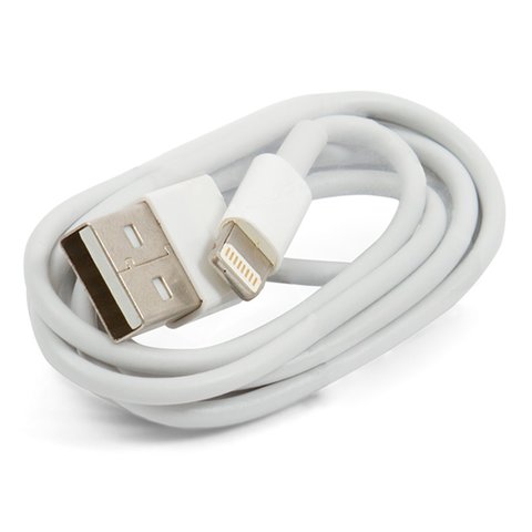 USB Cable, Lightning, 100 cm, white, High Copy 
