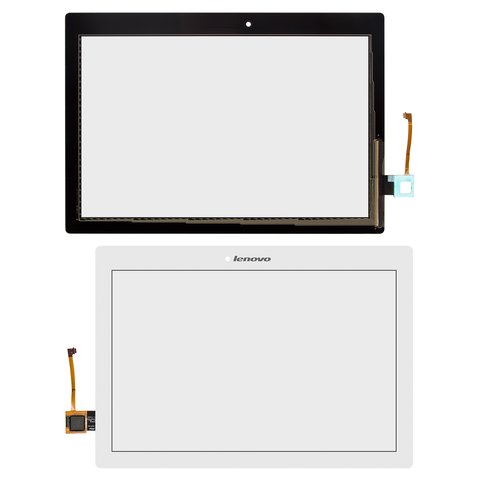 Touchscreen compatible with Lenovo TAB 2 A10 70F, Tab 2 A10 70L, white  #101 1947 V6