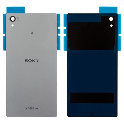 Задняя панель корпуса для Sony E6833 Xperia Z5+ Premium Dual, E6853 Xperia Z5+ Premium, E6883 Xperia Z5+ Premium Dual, серебристая, chrome