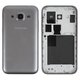 Housing compatible with Samsung G360H/DS Galaxy Core Prime, G360M/DS Galaxy Core Prime 4G LTE, (High Copy, silver, dual SIM)