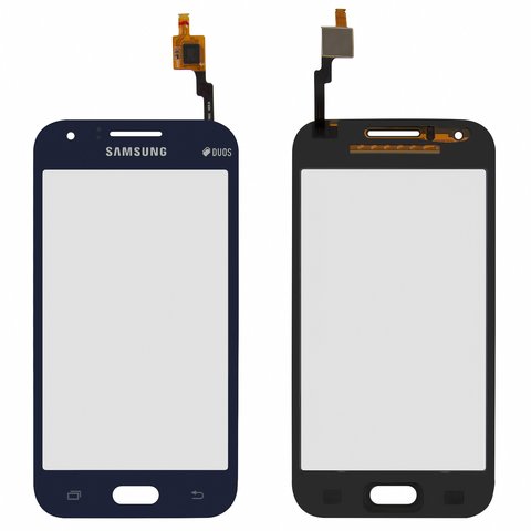 Touchscreen compatible with Samsung J100H DS Galaxy J1, dark blue 