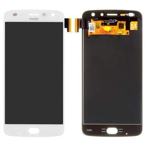 Pantalla LCD puede usarse con Motorola XT1710 Moto Z2 Play, blanco, Original PRC 