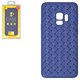 Case Baseus compatible with Samsung G960 Galaxy S9, (dark blue, braided, plastic) #WISAS9-BV15