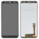 LCD compatible with Samsung J415 Galaxy J4+, J610 Galaxy J6+, (black, with light adjustable, Best copy, without frame, Copy, (TFT))