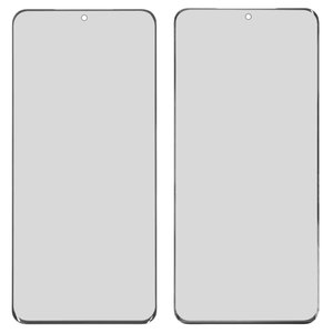 Housing Glass compatible with Samsung G985 Galaxy S20 Plus, black 