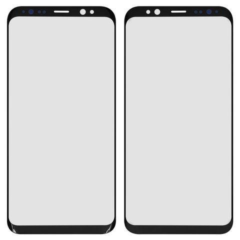 Housing Glass compatible with Samsung G950F Galaxy S8, with OCA film, black 