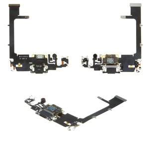 Cable flex puede usarse con iPhone 11 Pro, del conector de carga, del conector de auriculares, verde, con micrófono, con componentes, Original PRC 