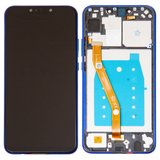 Pantalla LCD puede usarse con Huawei Nova 3i, P Smart Plus, morado, con marco, High Copy