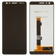 LCD compatible with Nokia 3.1, (black, without frame, original (change glass) )