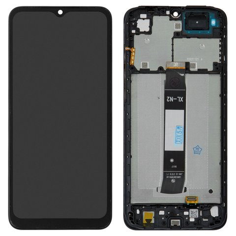 LCD compatible with Xiaomi Poco C50, Poco C51, Redmi A1, Redmi A1 Plus, Redmi A2, Redmi A2 Plus, black, with frame, High Copy 
