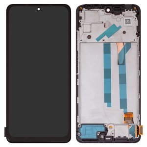 LCD compatible with Xiaomi Redmi Note 11 Pro, Redmi Note 11 Pro 5G, black, with frame, High Copy, OLED  