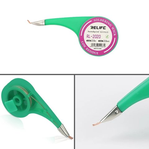 Desoldering Wick RELIFE RL 2020, (W  2.0 mm, L  2 m 