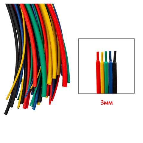 Tubo termorretractil, 1 m, 3.0 mm, roja