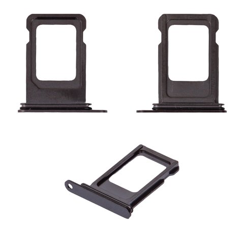 SIM Card Holder compatible with iPhone 15 Pro, iPhone 15 Pro Max, black, black titanium 