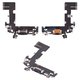 Flat Cable compatible with iPhone 13, (charge connector, black, with microphone, HC)