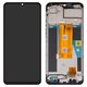 LCD compatible with Realme Note 60, (black, with frame, Original (PRC), RMX3933)