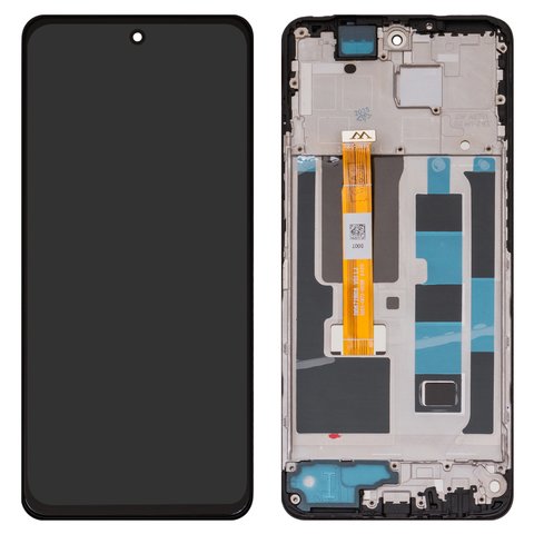 LCD compatible with Realme 13 5G, black, with frame, Original PRC , RMX3951, DI0672BI08 