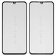 Housing Glass G+OCA PRO compatible with Infinix Note 11, Note 12 (X663D), (with OCA film, black)