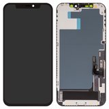 LCD compatible with iPhone 12, iPhone 12 Pro, (black, with frame, AAA, (TFT), ZY, LTPS FHD)