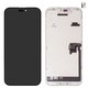 Pantalla LCD puede usarse con iPhone 16 Pro Max, negro, con marco, HC, sin microchip, (AMOLED), GX OEM soft, 120Hz