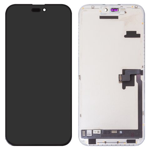 Дисплей JCID для iPhone 16 Pro Max, черный, с рамкой, HC, без ошибки, OLED  soft, Diagnosable, 120Hz