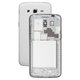 Housing compatible with Samsung G7102 Galaxy Grand 2 Duos, (white)