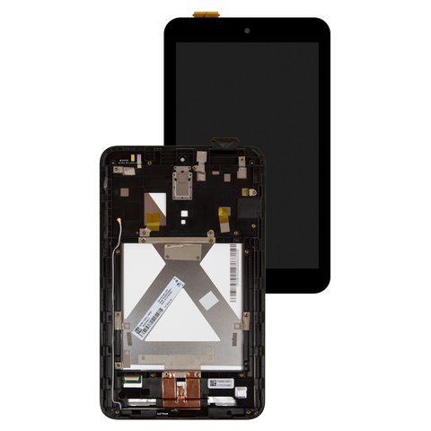 LCD compatible with Asus MeMO Pad 8 ME180A, black, with frame 